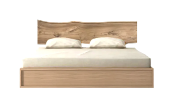 Bark Bed With Natural Grain Headboard 0