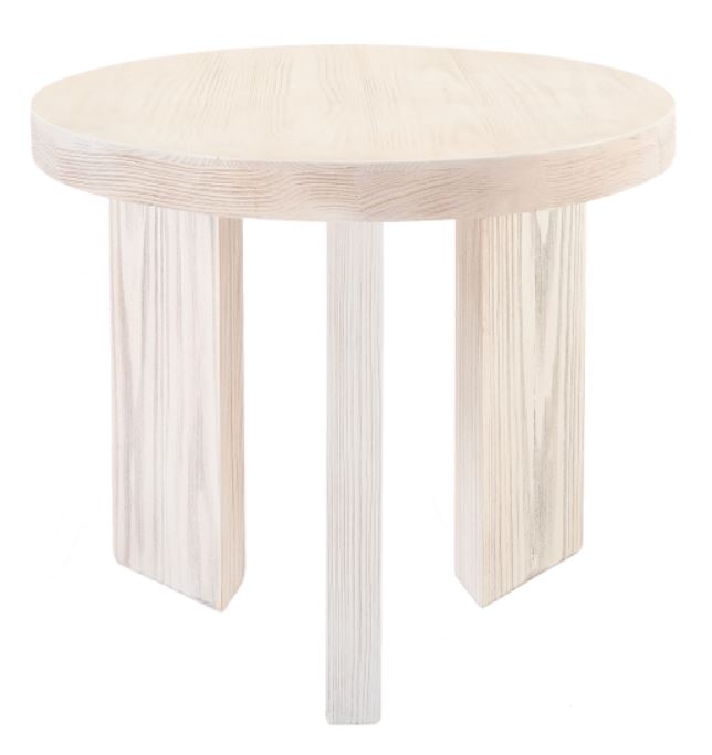 Tris Side Table - All wood Structure - Round Top 0