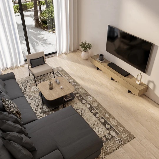 Cleo Table - 2 Levels With Metal Legs 3