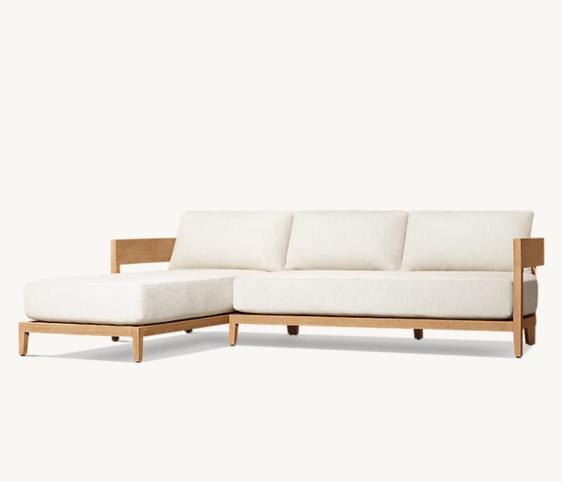 Curve Corner Sofa - Swedish Wood - Waterproof Upholstery 0