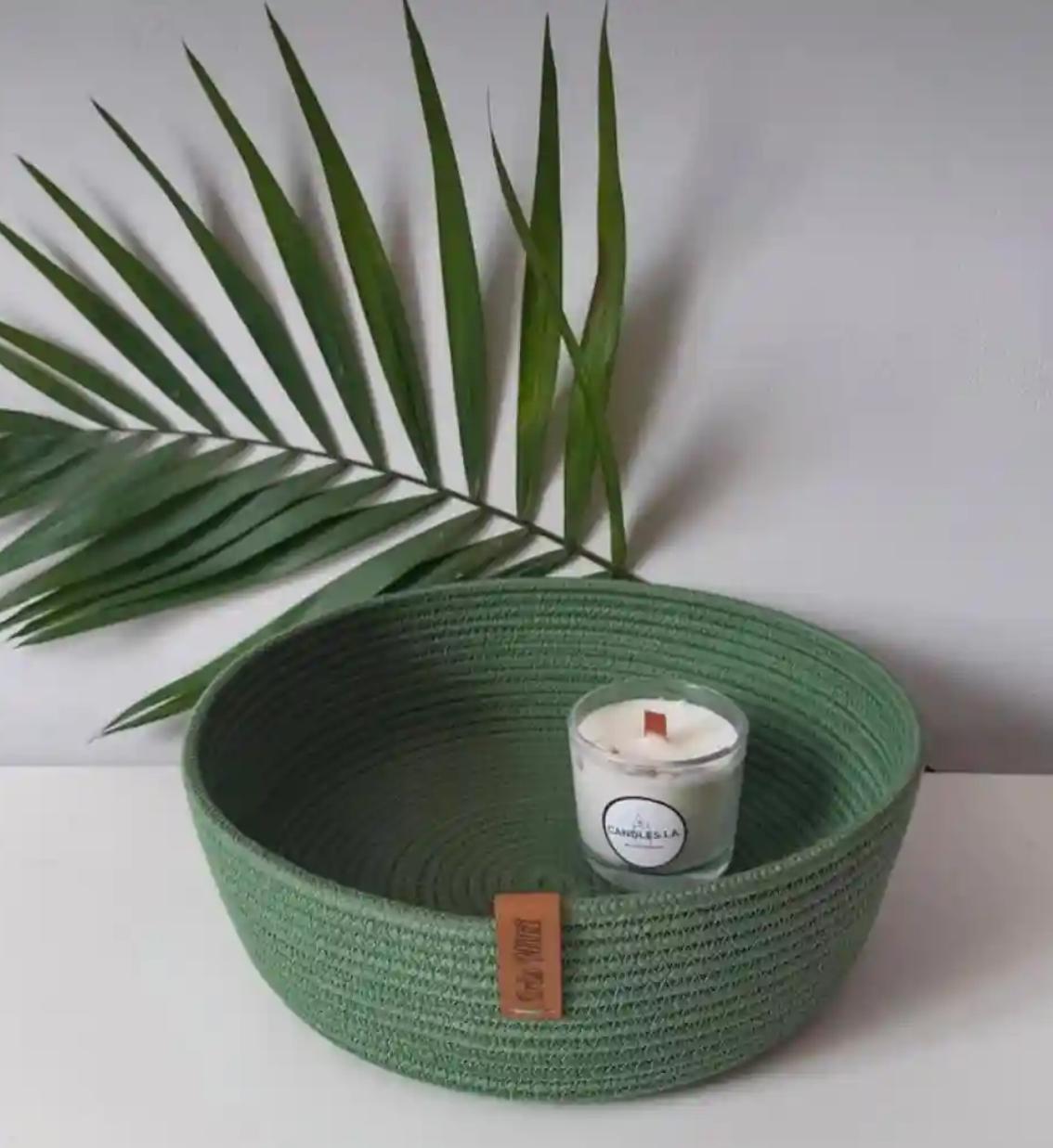 Maisi Woven Green Plate 0