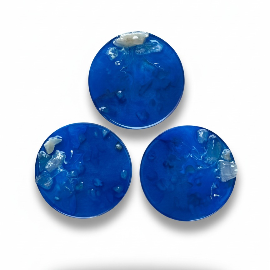 Rocky Sea Coasters – Set of 3 Handmade image