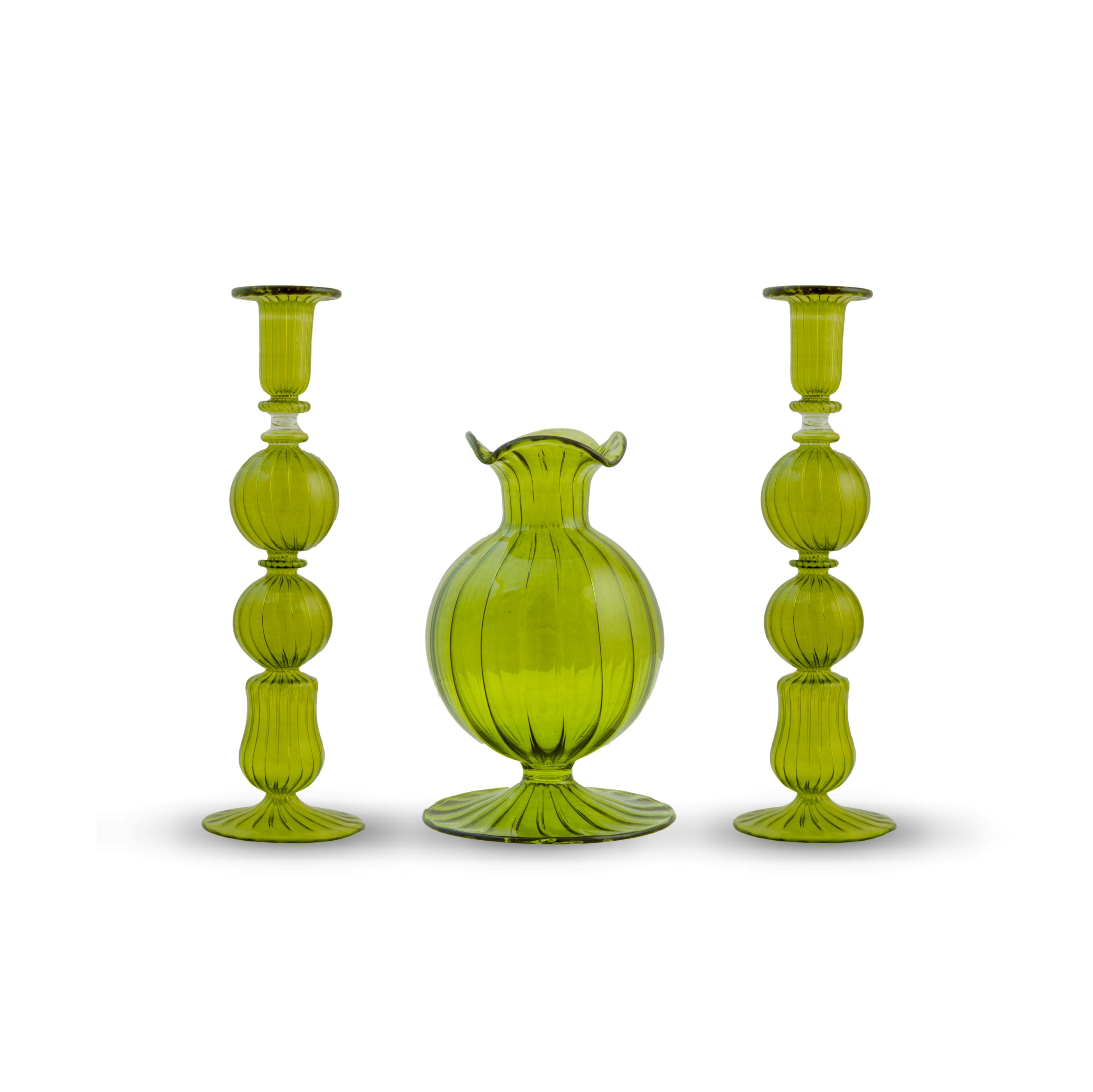 Candlesticks, & Vase 0