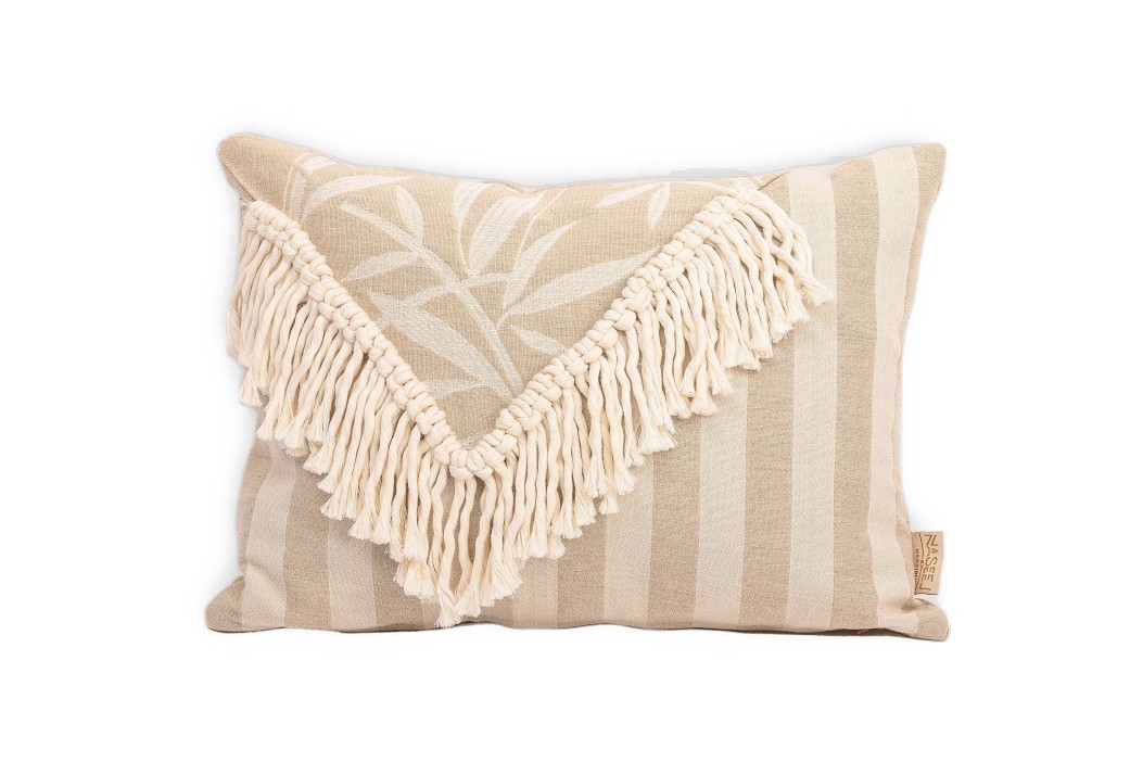 Jungle Bamboo Cushion Crème 0