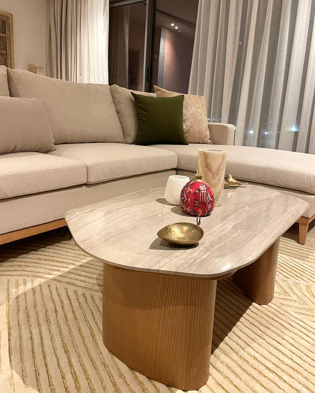 Ragali Coffee Table With Marble Top 2