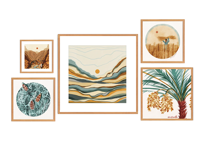 Darwisha Earthy Gallery Wall 0