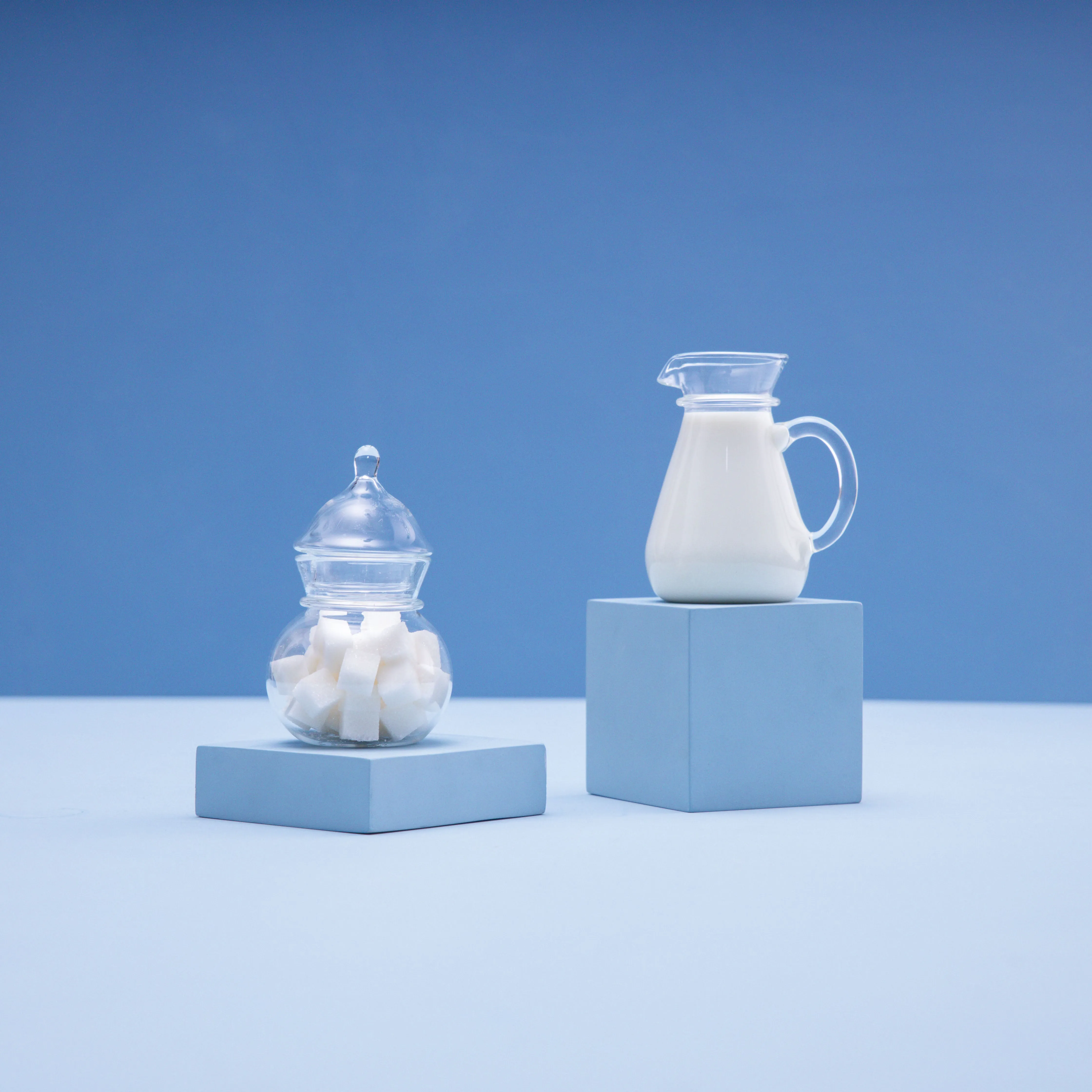 Glassy Bliss Duo: Milk & Sugar Set 2