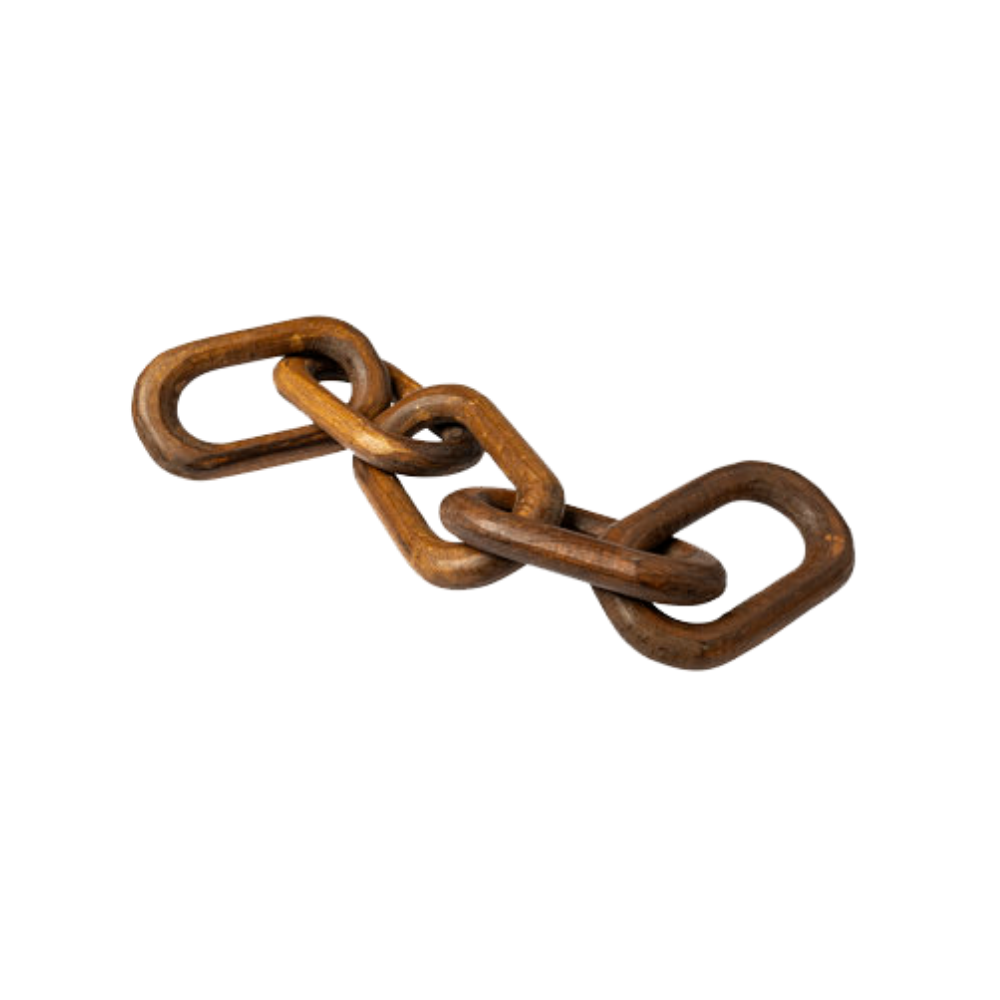 Shackle Decorative Wood Chain 0