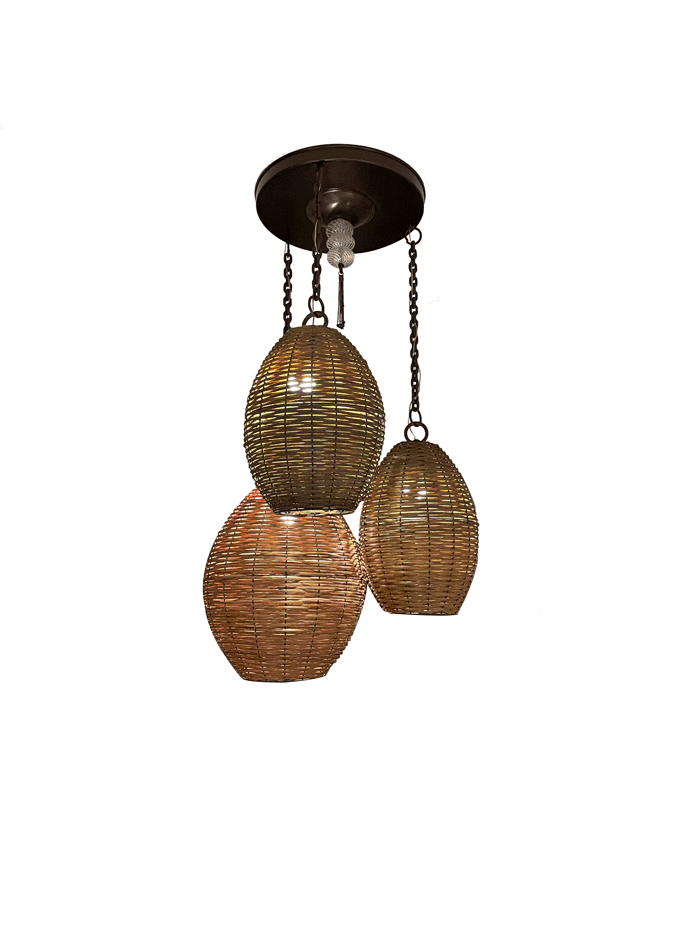 Woven Chandelier Set of 3 0