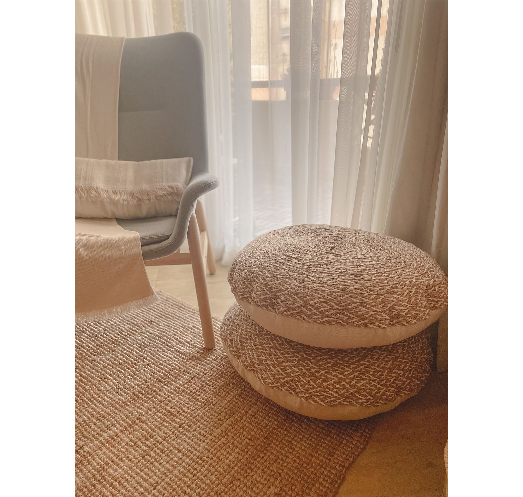 Kushan Round floor cushion 2