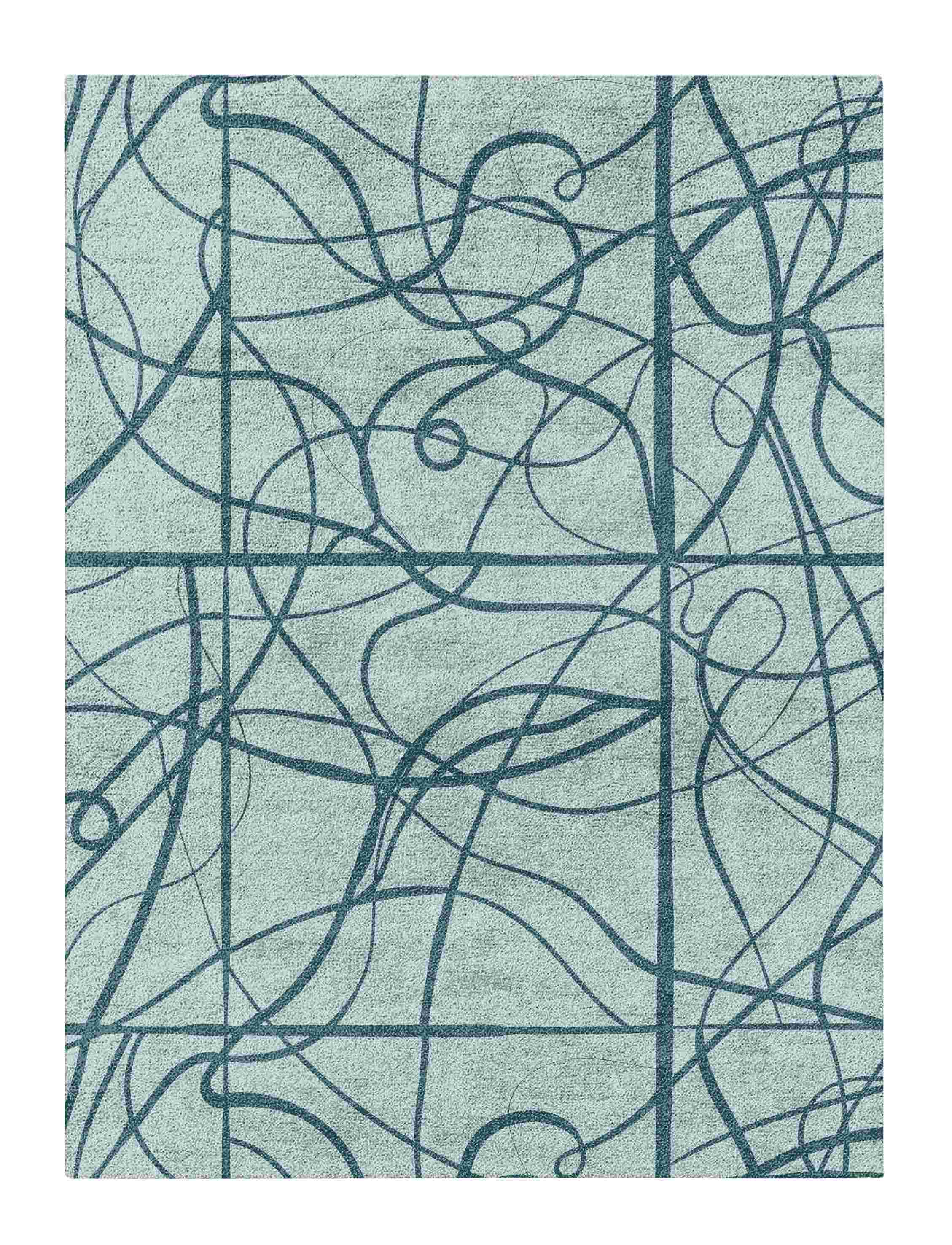 Groove Rug - A Hand-Painted Appearance in Wool & Viscose 5