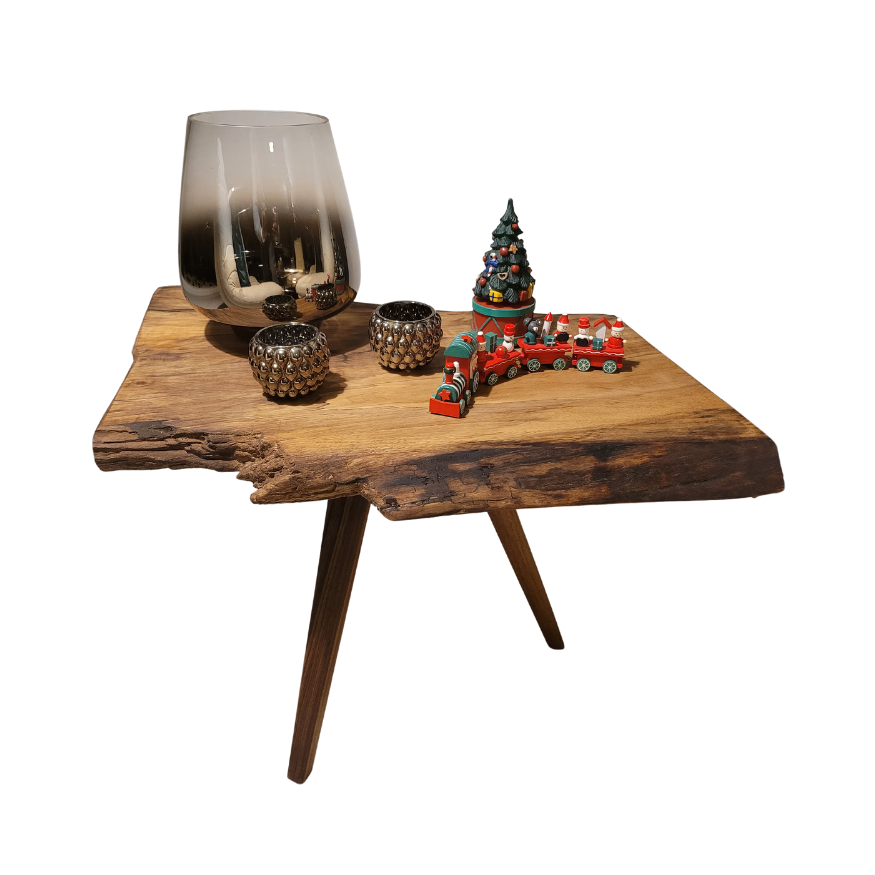 Walnut Side Table Live Edge 0