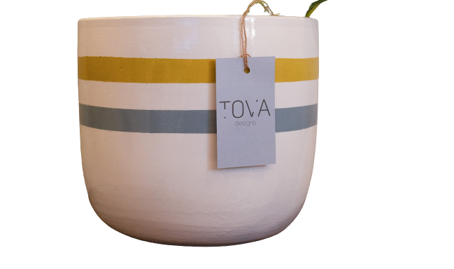 Urban Striped Pot image