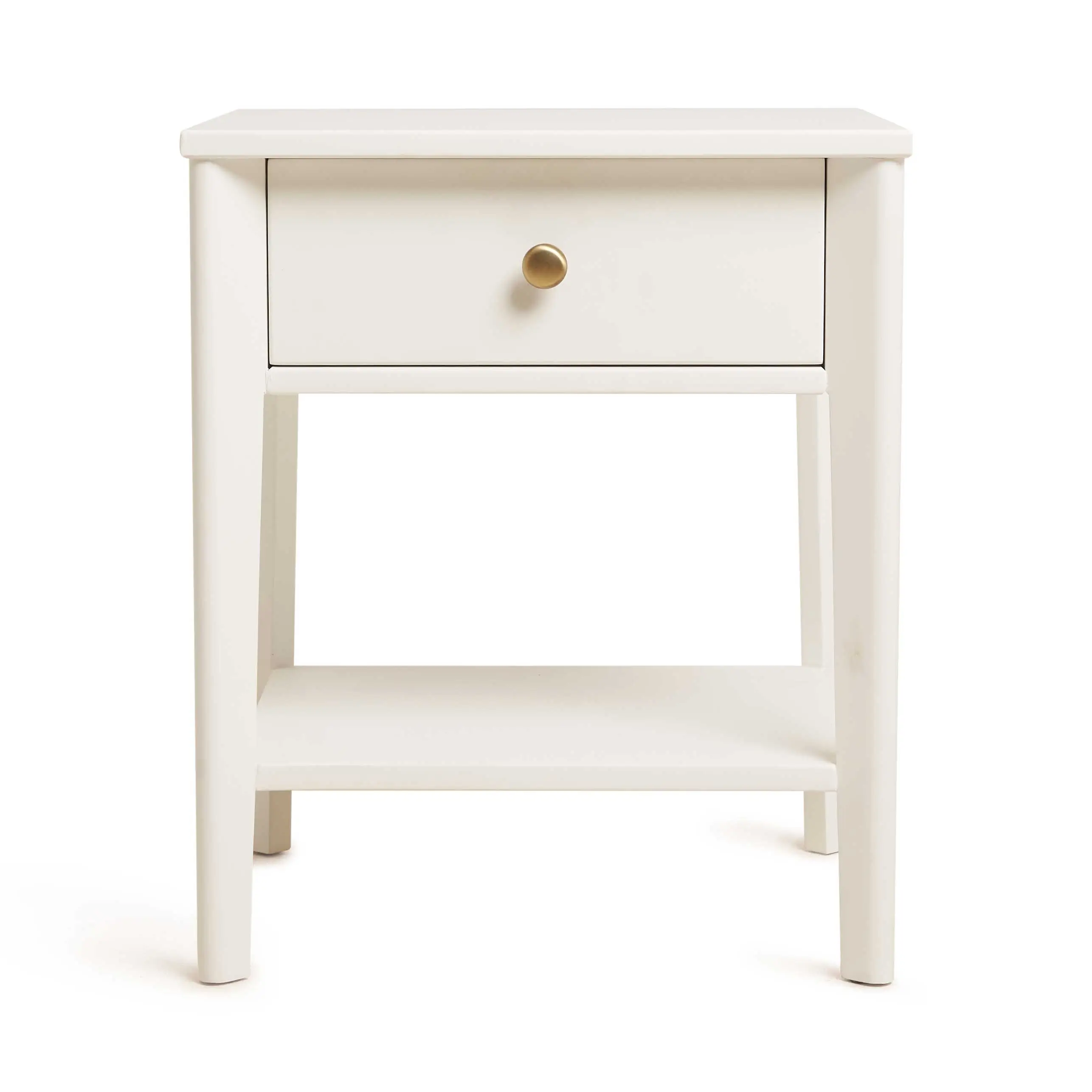Lila Night stand With Oak Veneer & Brass Handle 0