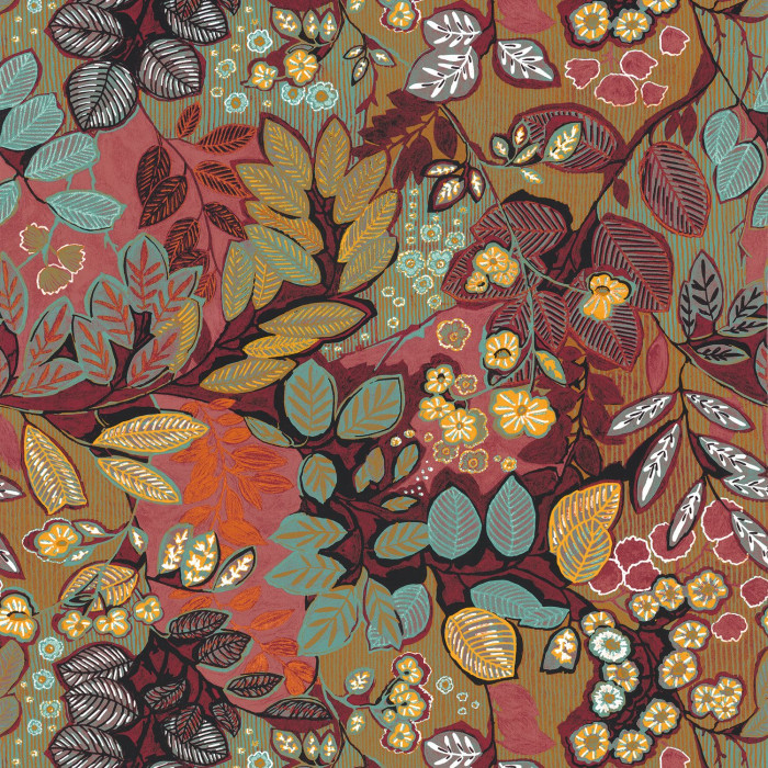 Casamance Wallpaper-Belle De Nuit(Grenat) 0