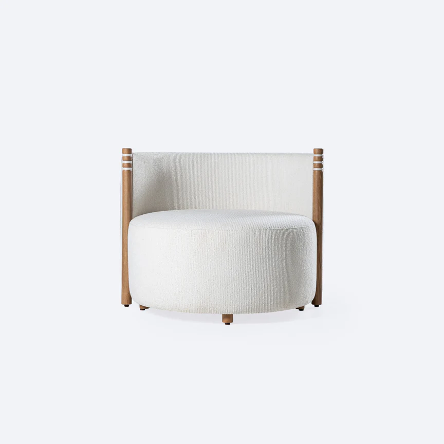 Matchstick Upholstered Chair with Acrylic Inlay 1