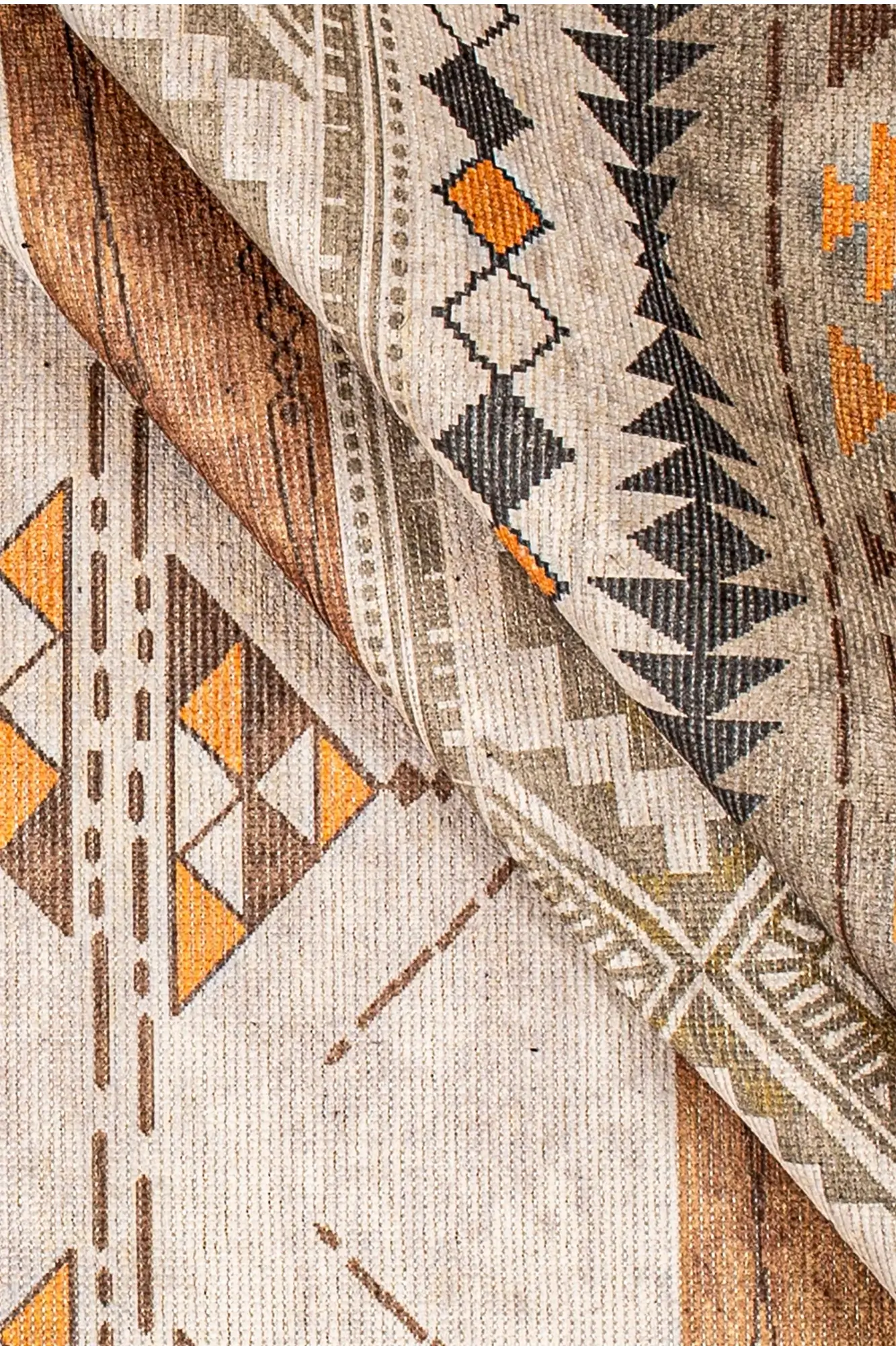 Badawi Digital Woven Rug in Neutral Colors 1