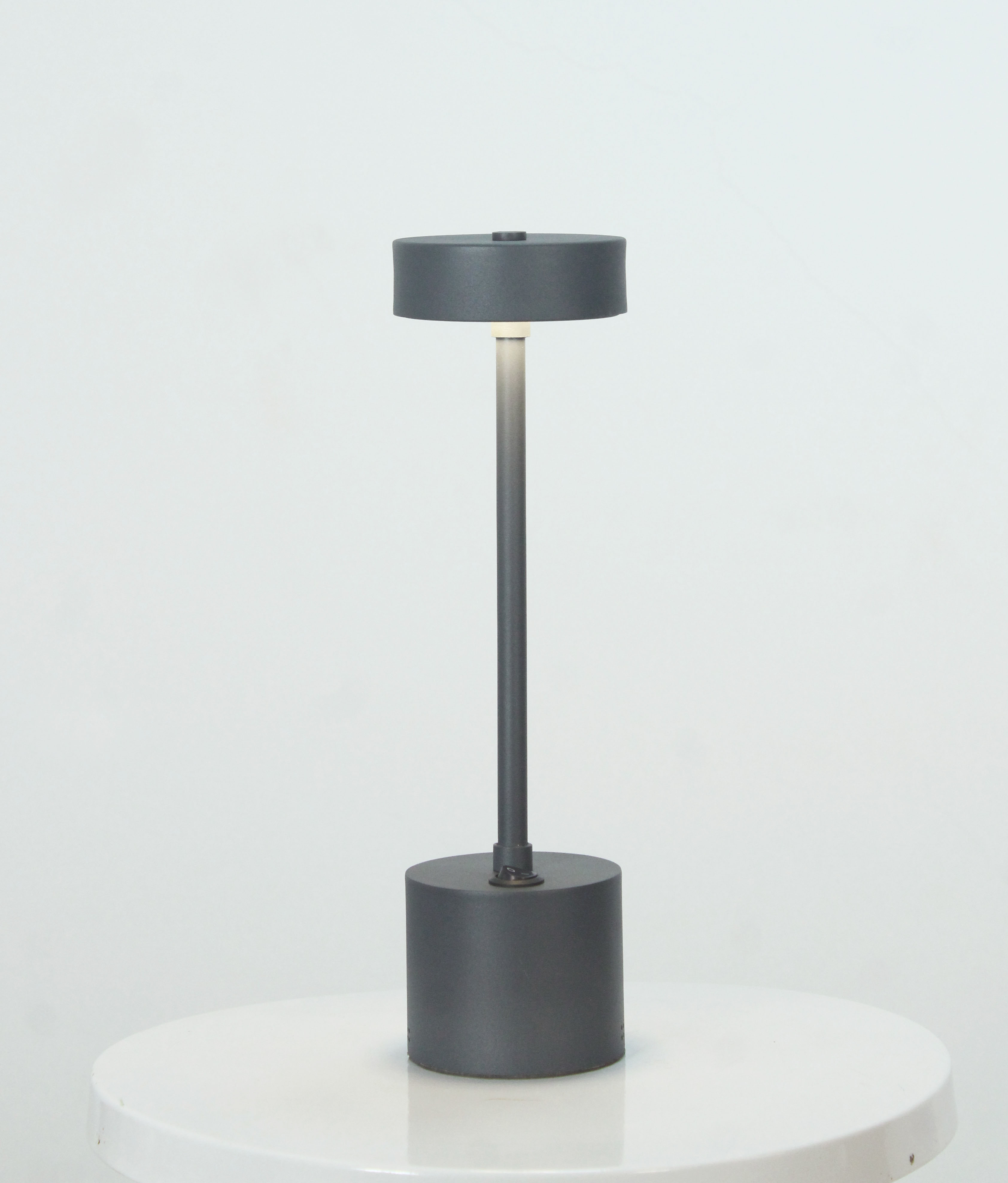 Modern Steel & Plexi Table Lamp Grey With LED Light - YL-TL-744N-N 1