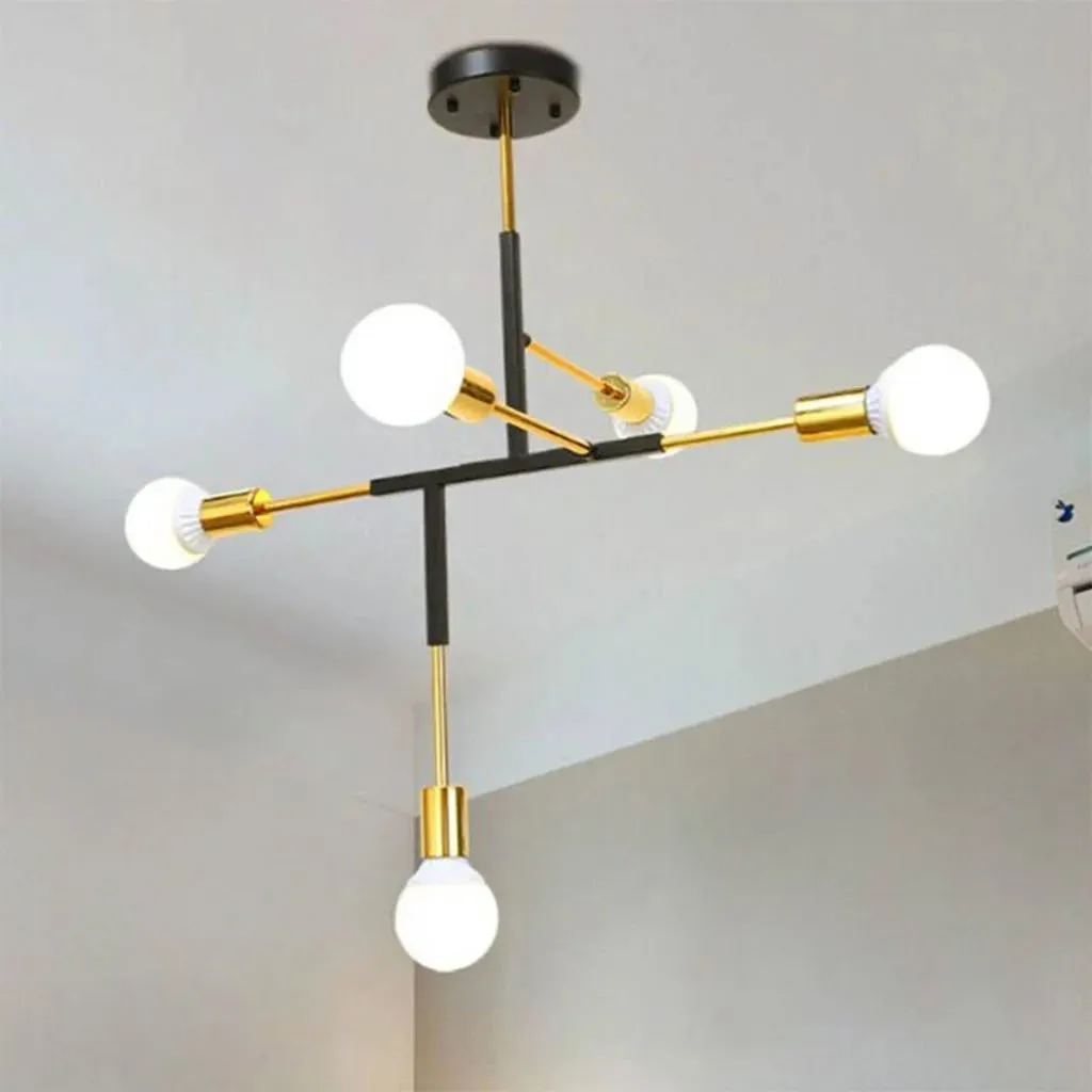 Ceiling Lamp-Black & Gold YL235 1