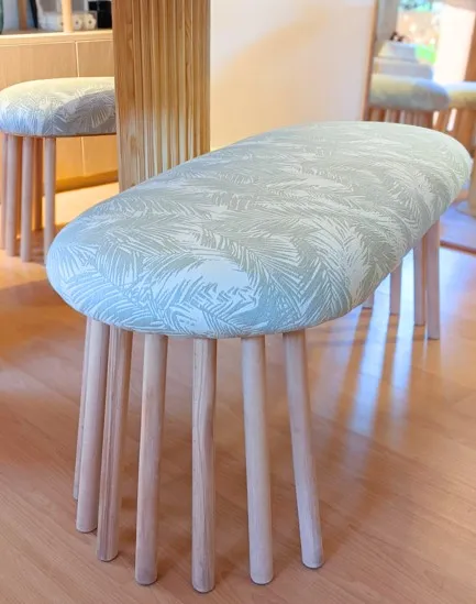 Ray bench With Massive Beech Pine Legs