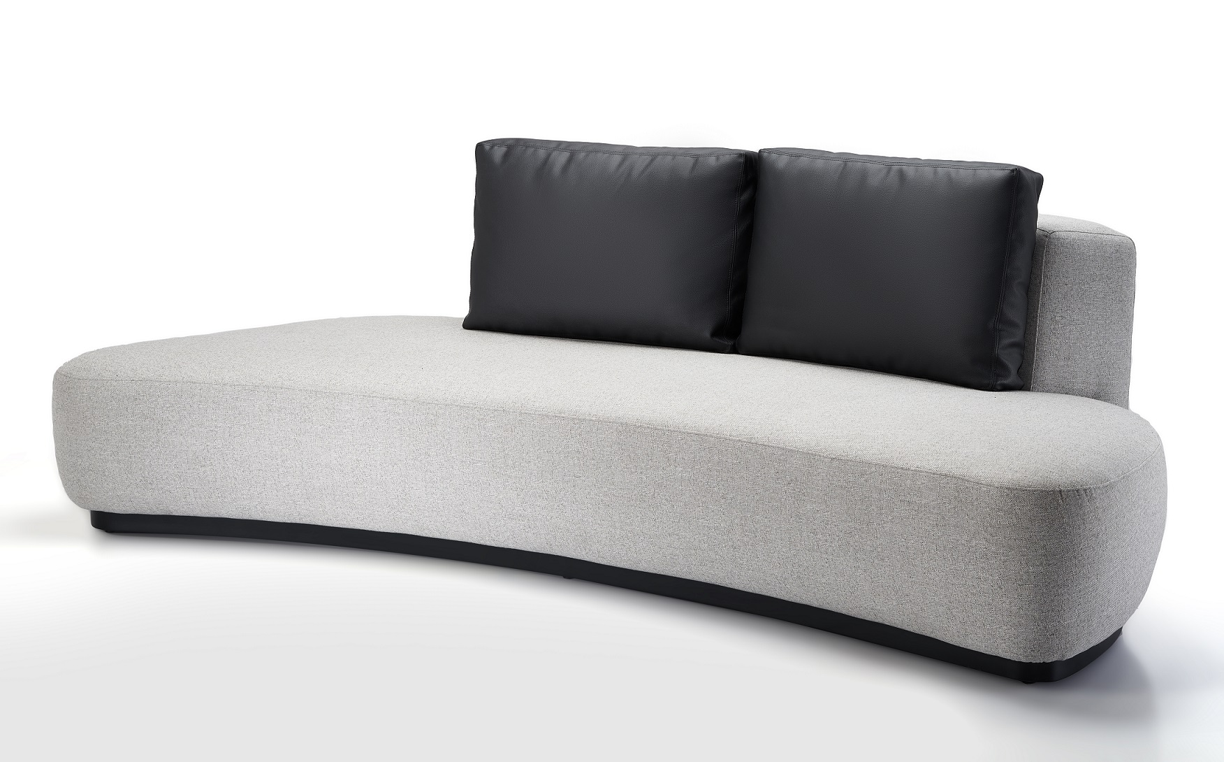 Armless Curved Sofa 1