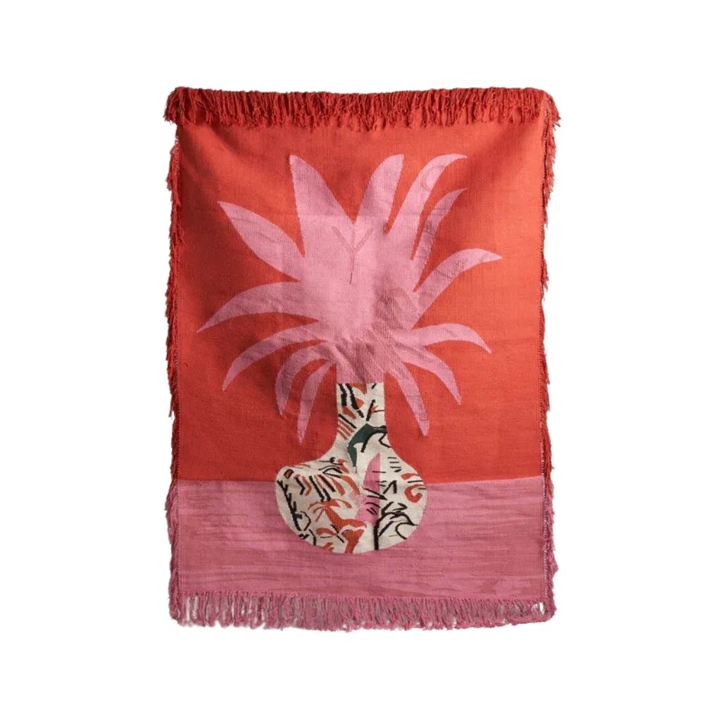 Iris Kilim Wall Hanging - Vibrant Handwoven Textile Art Piece 0