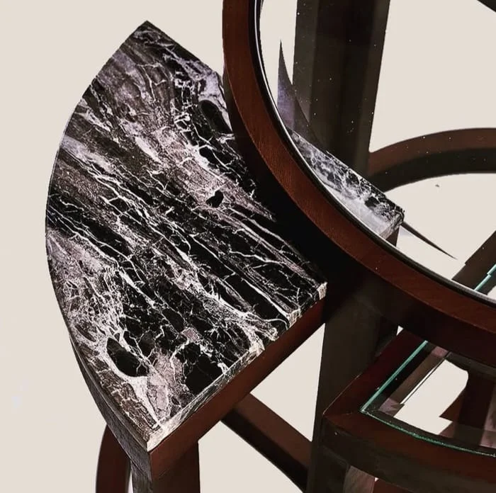 The Penta Set - 5 Nesting Side Tables - Round Top 1