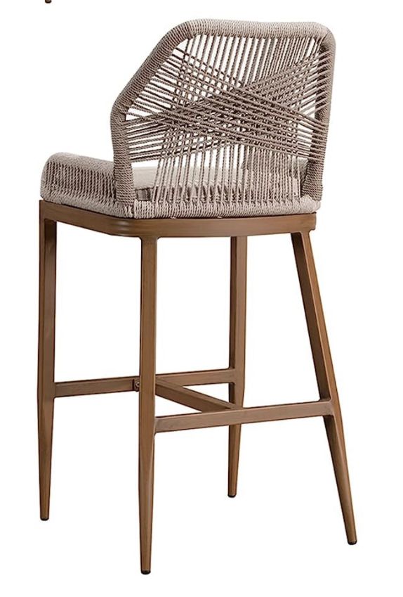 2 High Beech Wood Bar Chairs 1