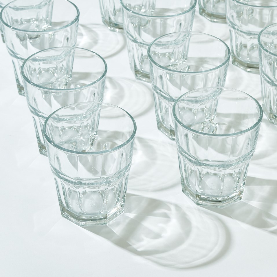 Casablanca Short Glass Cup - Set of 12 2