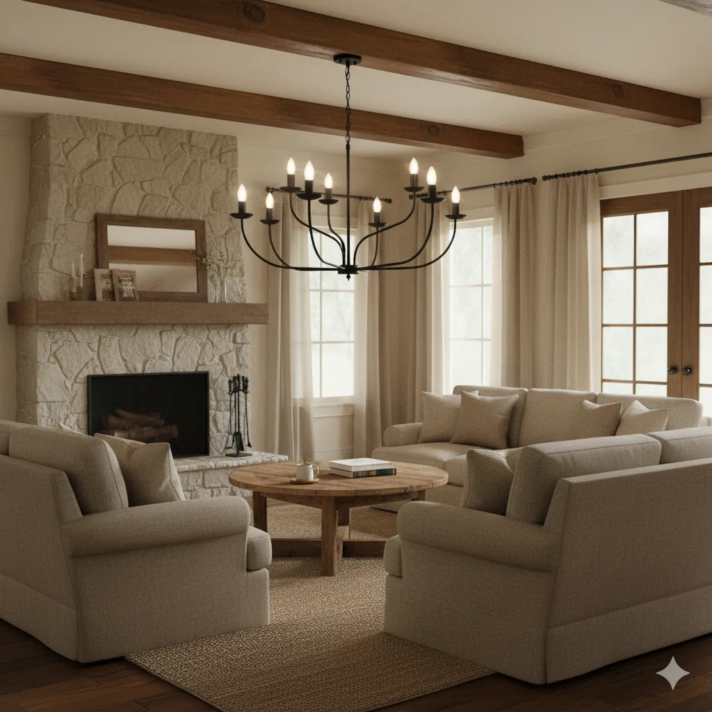 Kye Chandelier - Black - YLIG.YL723 1