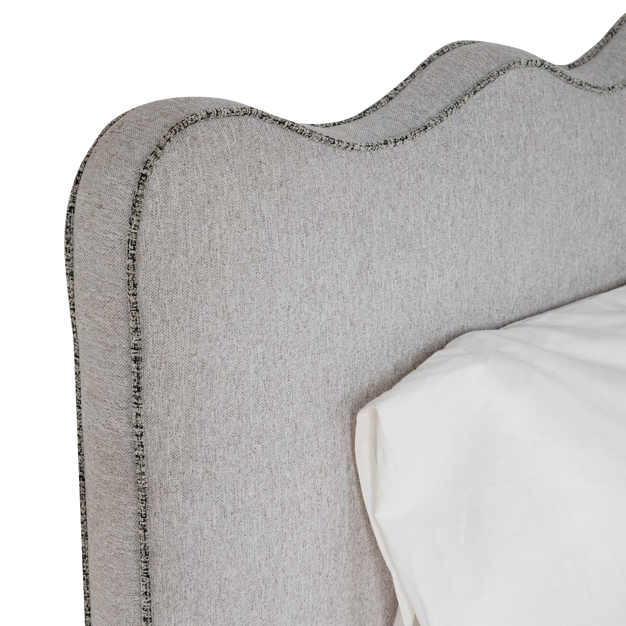 Waves Bed Fully Upholstered 1