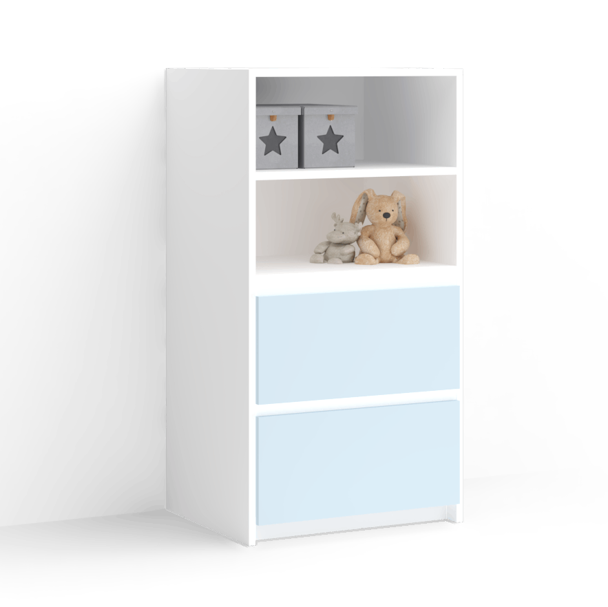 Meda Chest of Drawers With 2 Open Shelves 7