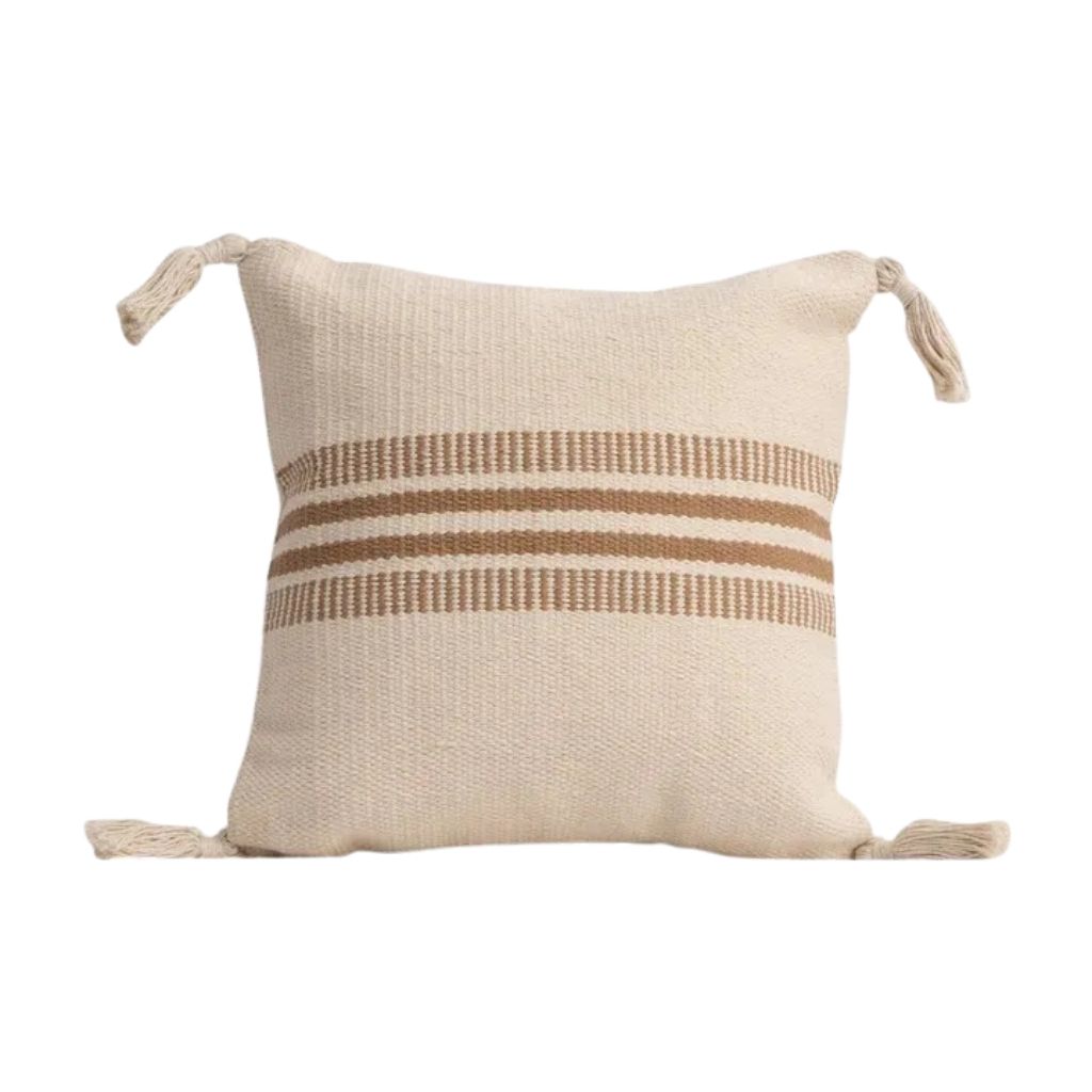 Midi Tan Cotton Cushion 0