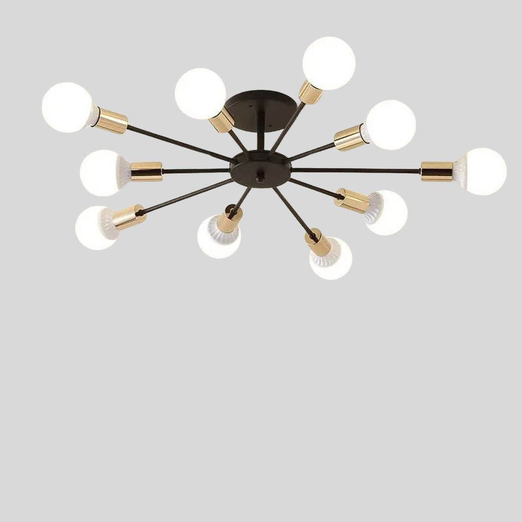 Mona Ceiling Lamp - Black & Gold - YL247 0
