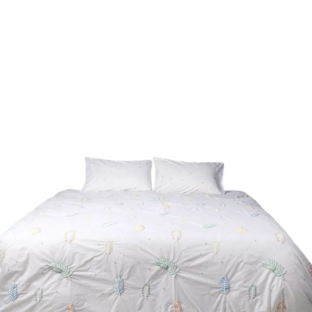 Feathery Embroidered Duvet Set 0