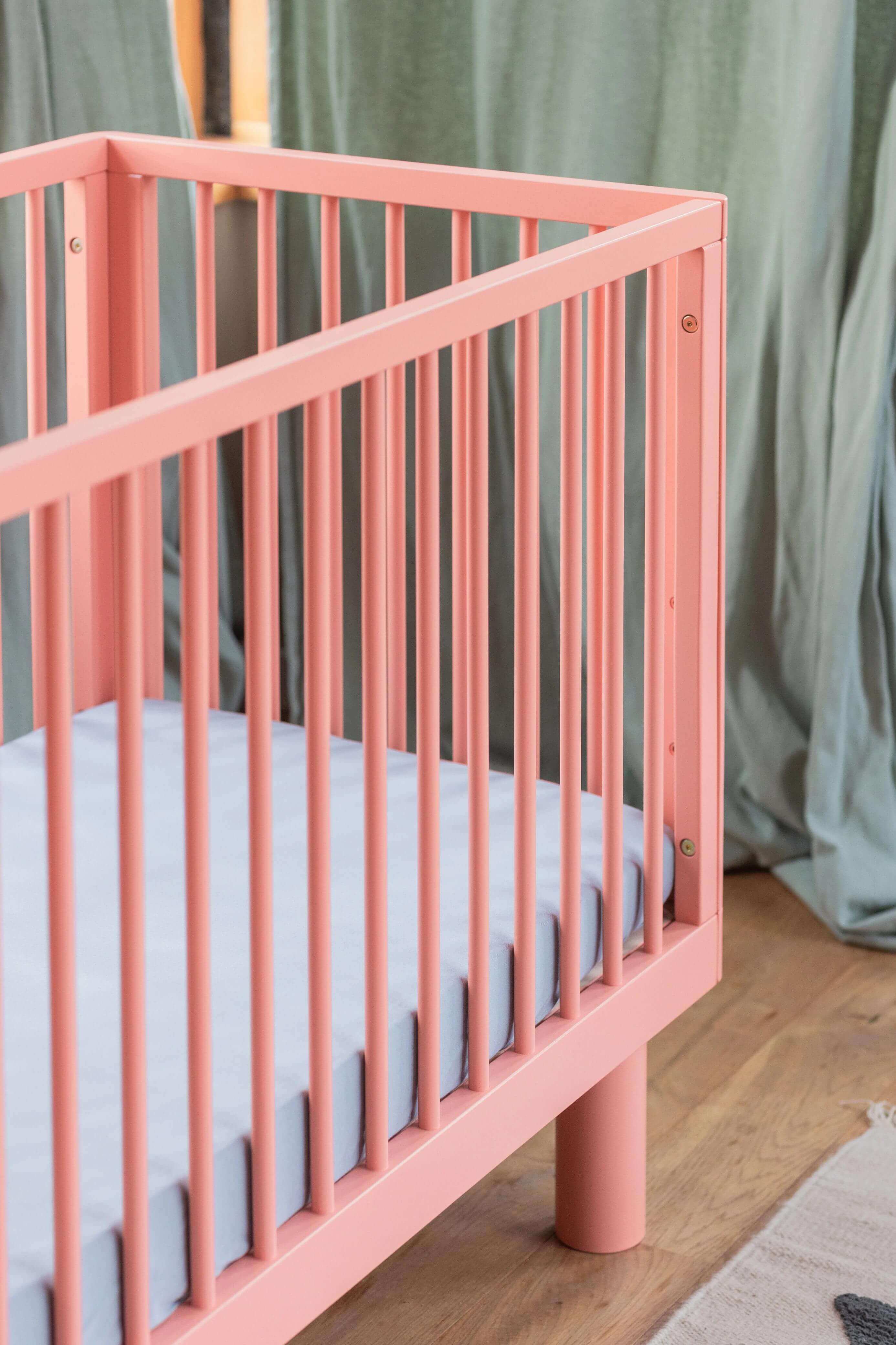 Colourful Pines Beech Wood Crib 1