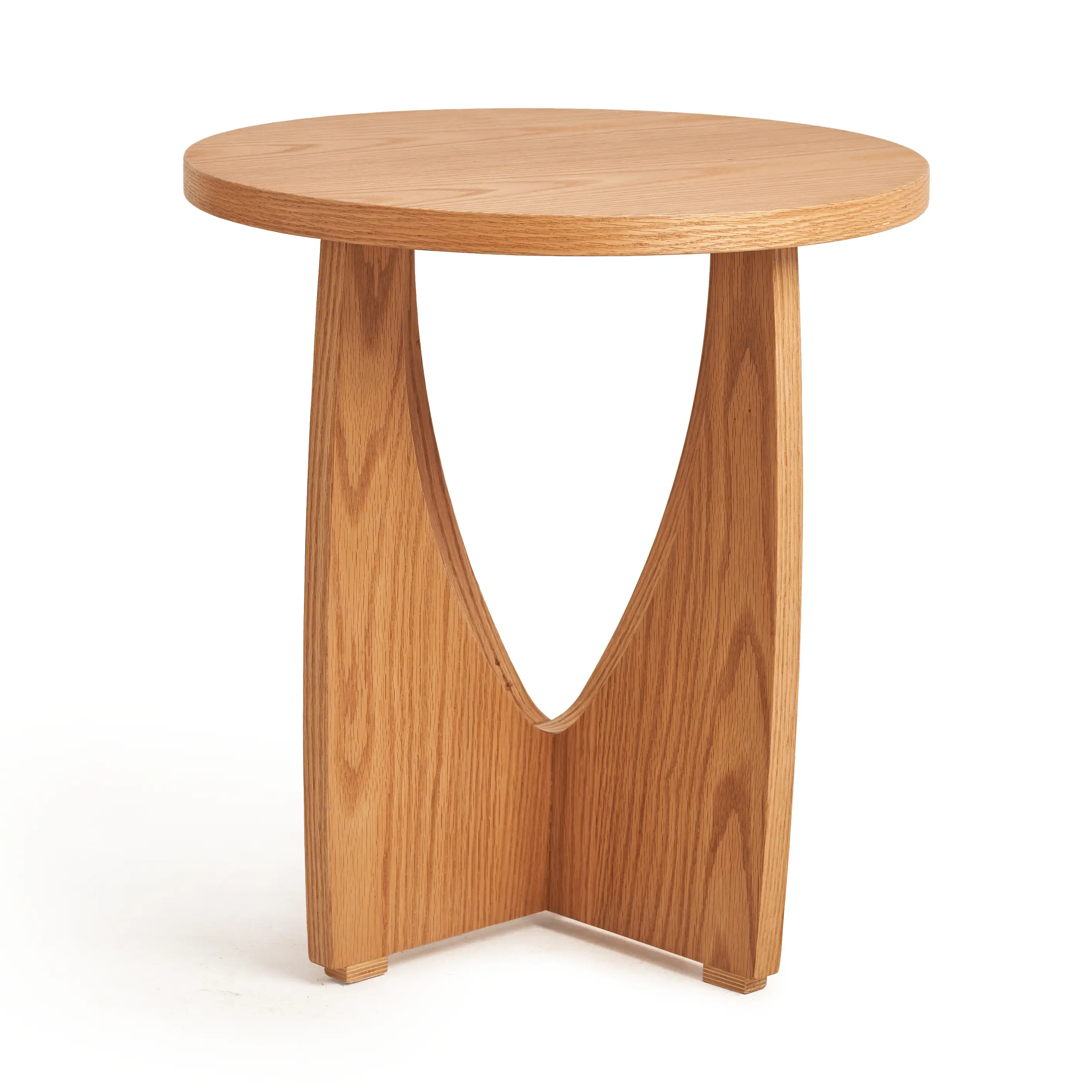 Aura Side Table - Silver Sands - Wooden Connected Legs 1