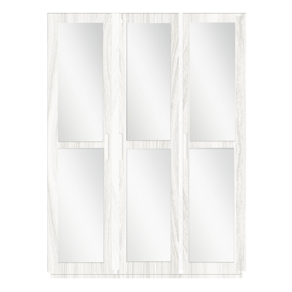 Double Tone White Wash Wardrobe - 140 cm 1