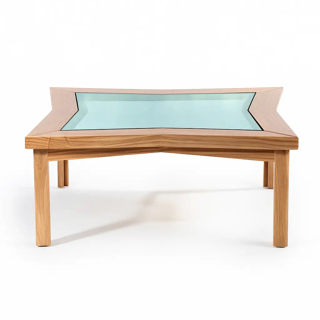 Core Coffee Table - Oak & Glass Elegance 0
