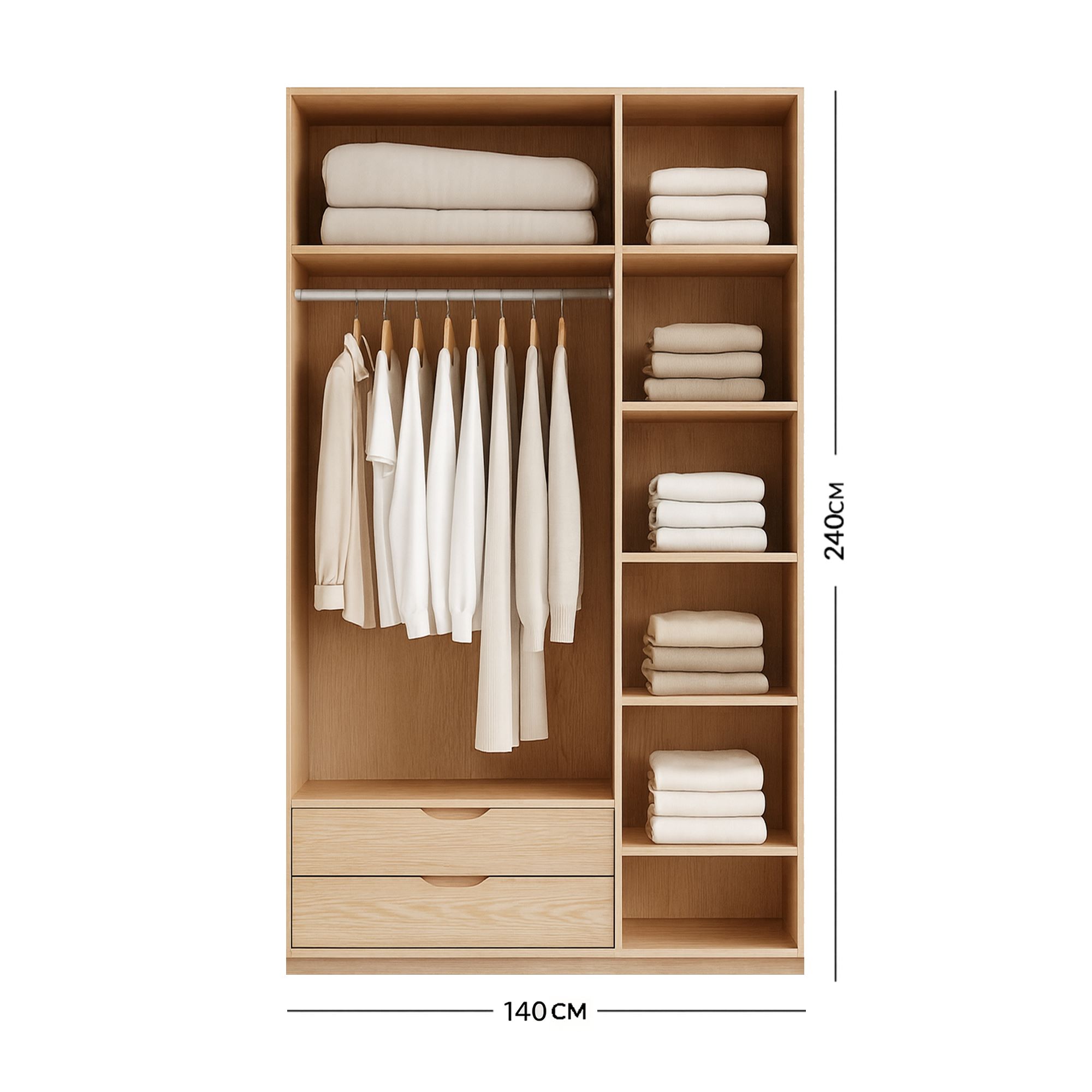 Aurora Lacquered Hinged Wardrobe 3