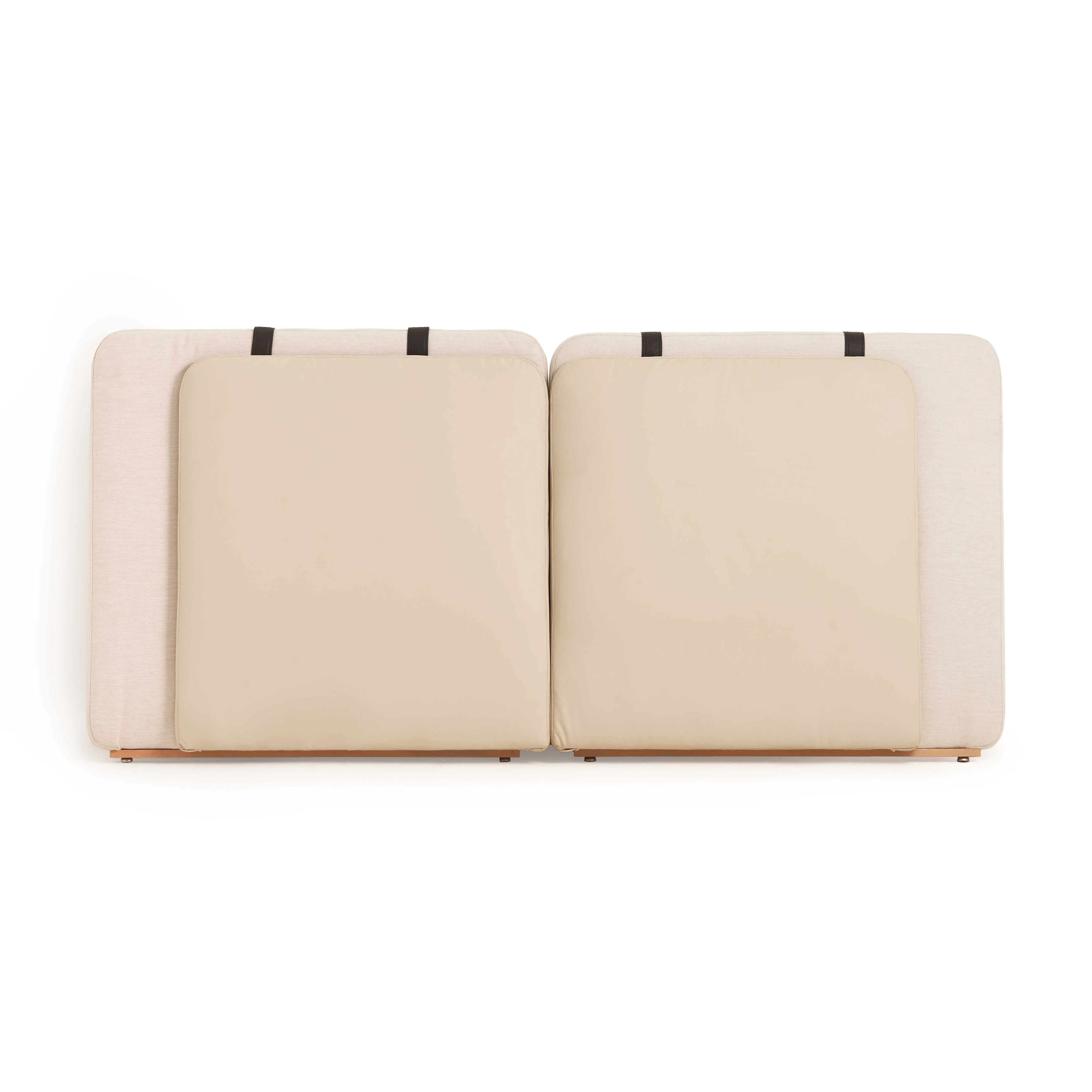 Dan King Headboard - Upholstered In Fabric And Leather 0