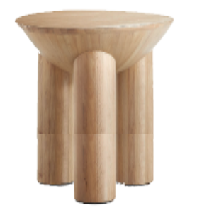 Theo Side Table – Crafted from Solid Oak Wood 0