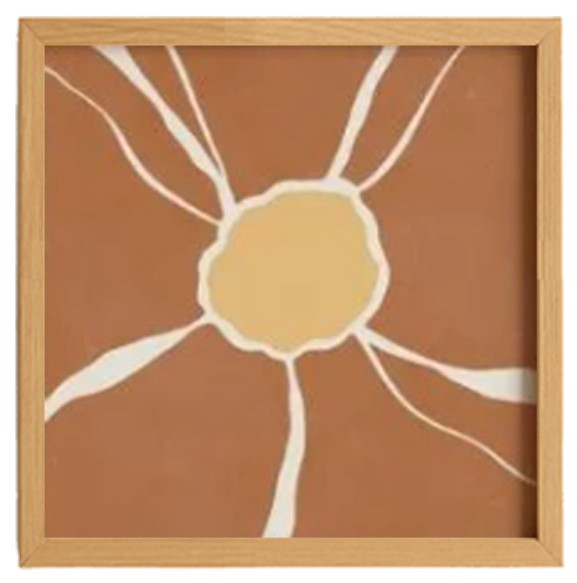 Terracotta Flower Print