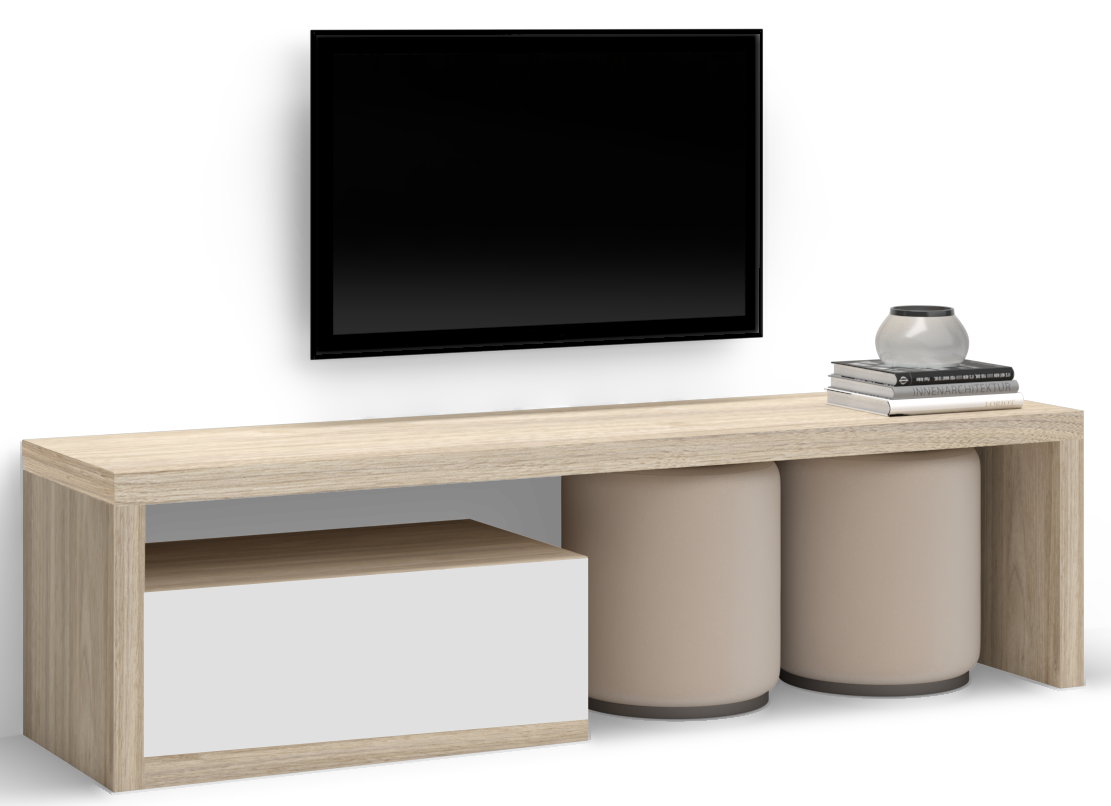 Maze Functional TV Unit With Built-In Seating 5