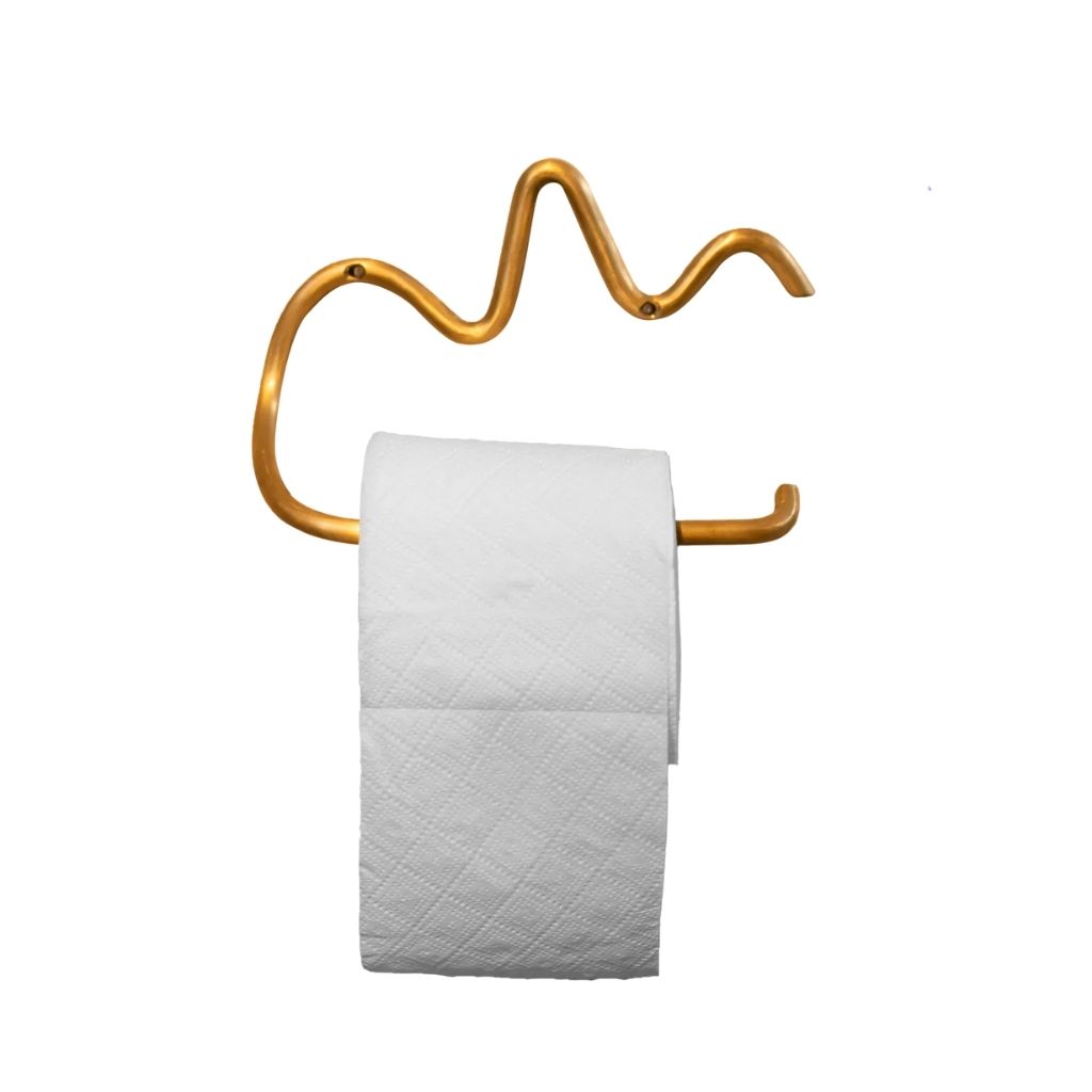 Kanji  Brass Tissue Holder - Wabi Sabi Design 0