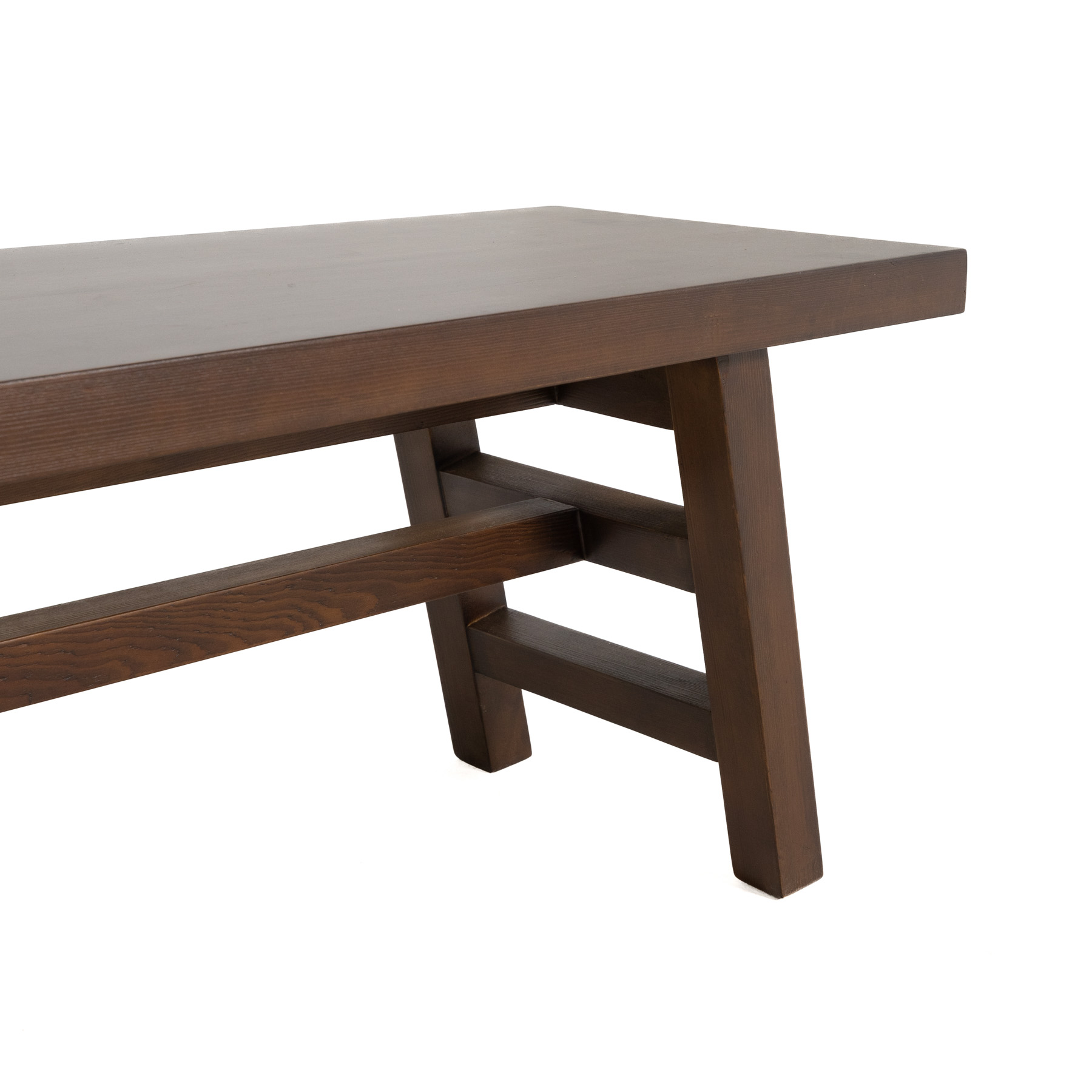 Chloe Pine Wood Bench – Durable Natural Finish 3