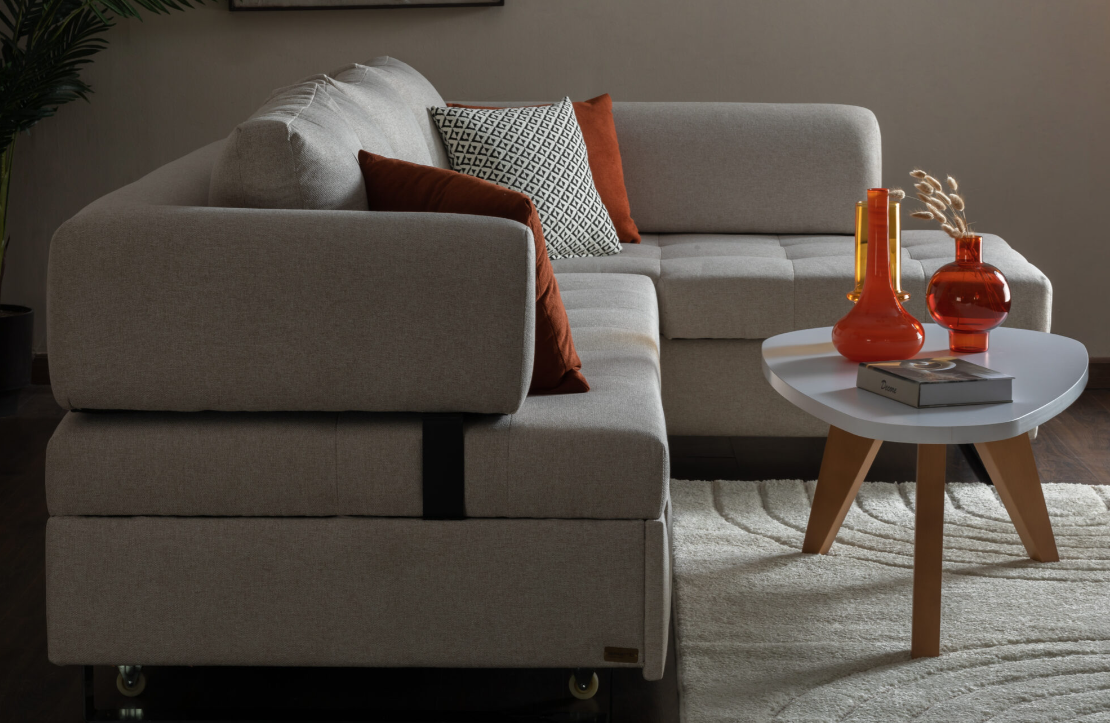 Divo L Shape Sofabed with Storage 1