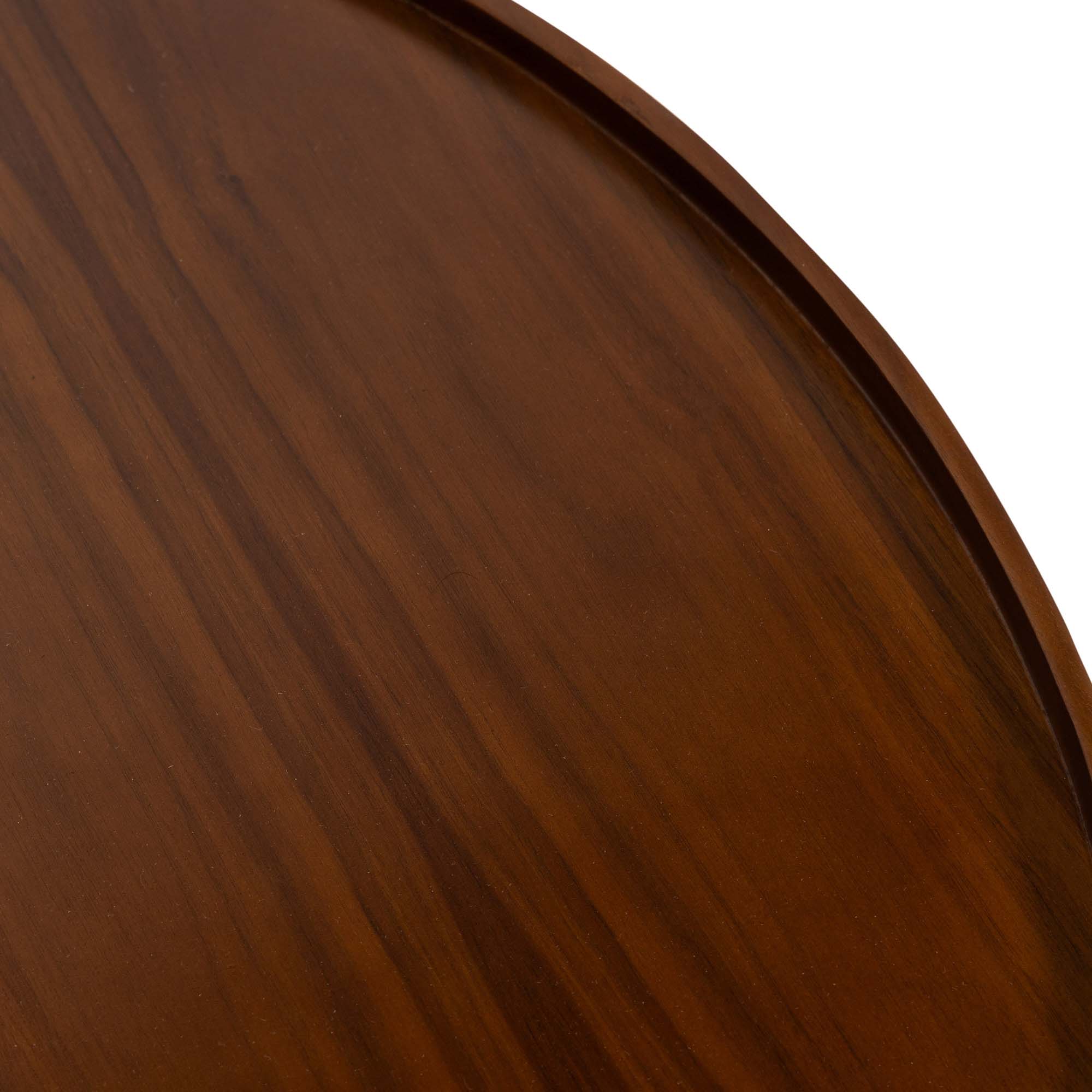 Mocha Coffee Table With Solid Beech Legs - Round Shape 2