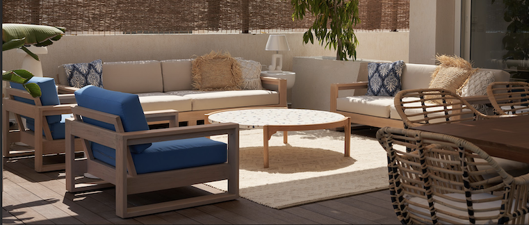 Brooklyn Outdoor Beech Wood Sofa 3