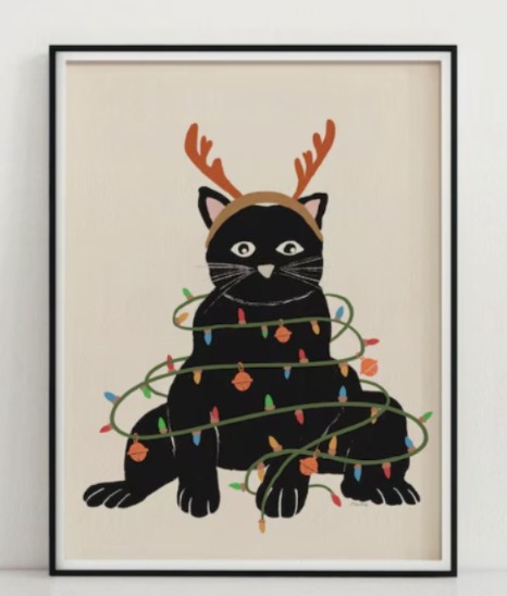 Christmas Cat Art 0